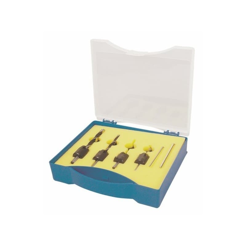Coffret de forets bois acier coffret forets bois et fraisoirs - ø 3 à 6 mm bois cylindrique 1 coffret(s) de 4 pièce(s) 3 - 6 mm - fisch fammab