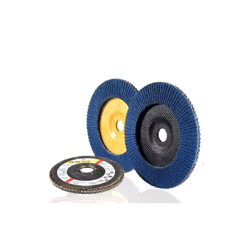 Disques à lamelles acier/inox zirconium disques à lamelles plates 125 x 22.23 g60 eb21 acier, inox plat 125 mm 1 pièce(s) - hermes abrasifs