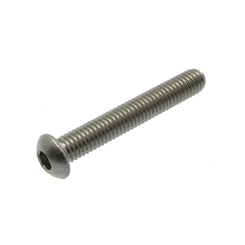 Vis Ă mĂ©taux bhc - inox a2 vis tĂȘte bombĂ©e 6 pans creux (bhc) m4 x 10 mm - inox a2 4 mm din 934 nf e 25513 tĂȘte cylindrique (c) m4 mm corps de boulon