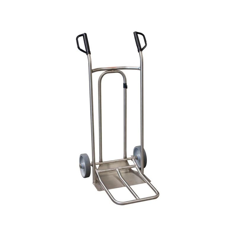 Diable inox 250 kg 250 kg diable inox 250 kg 530 mm 380 mm 1 pièce(s) universel inox fixe et repliable plastique - fimm