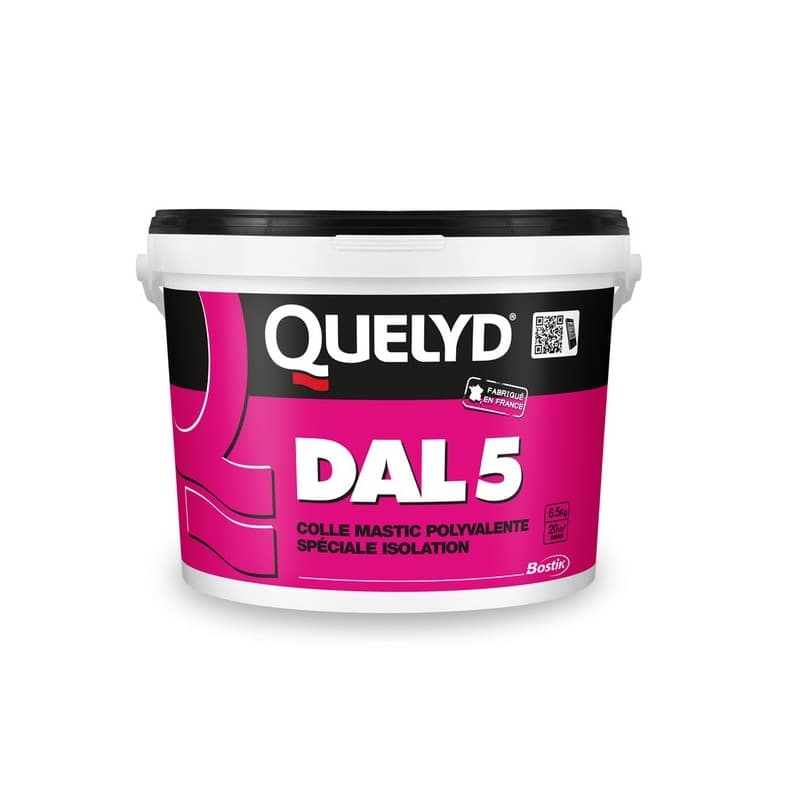 Colles spéciales isolation colle mastic acrylique quelyd dal 5 autre plus de 10 minutes pùte manuelle sans charges béton/maçonnerie, bois et dérivés,