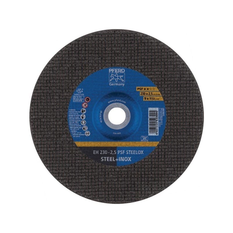 Disque à tronçonner inox ligne universel psf disque tronçonner inox psf md 230 x 2.5 x 22.23 inox déporté 230 mm 1 pièce(s) 2.5 mm - pferd
