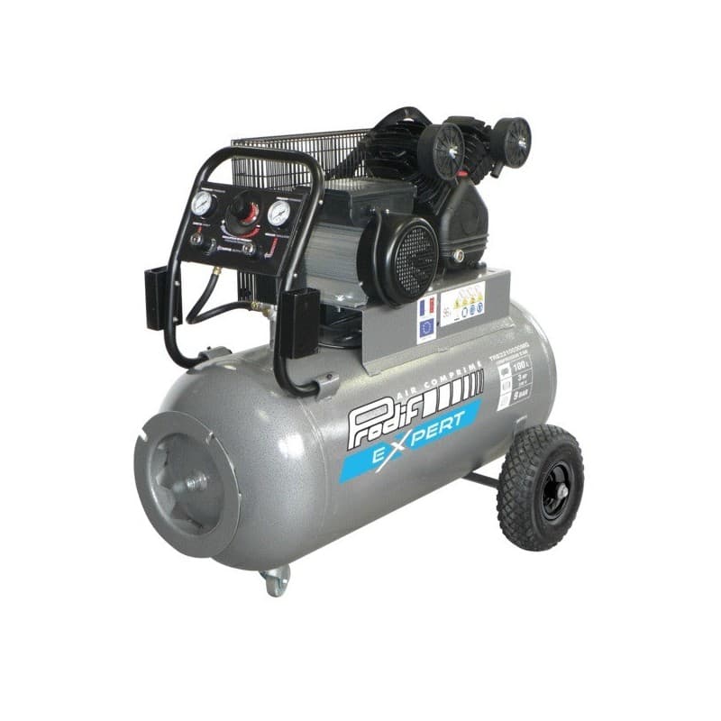 Compresseur v fonte 100l - 16,2 m³/h compresseur v fonte 100l - 16,2 m³/h 70 kg 1 pièce(s) 3 cv 9 bar 100 litre(s) mobile 16.2 m³/min - prodif