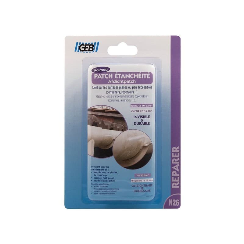 Patch de réparation pour tuyauterie patch de réparation pour tuyauterie 1 blister(s) - geb sas