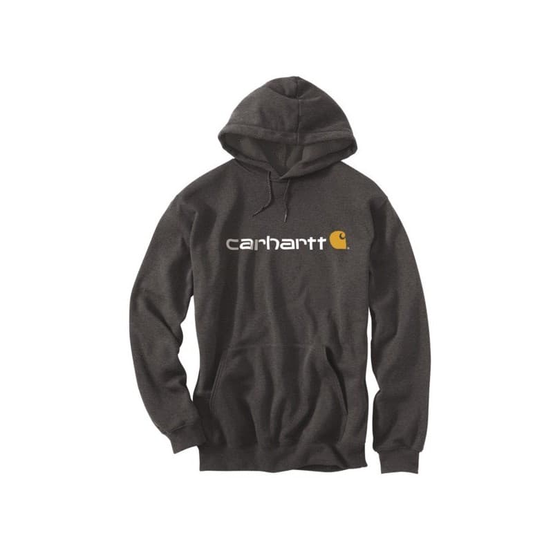 Sweatshirt à capuche l gris 300 - 400 g entre 1 et 3 polyester / coton sweat 1 pièce(s) sweatshirt à capuche gris chiné tl - carhartt