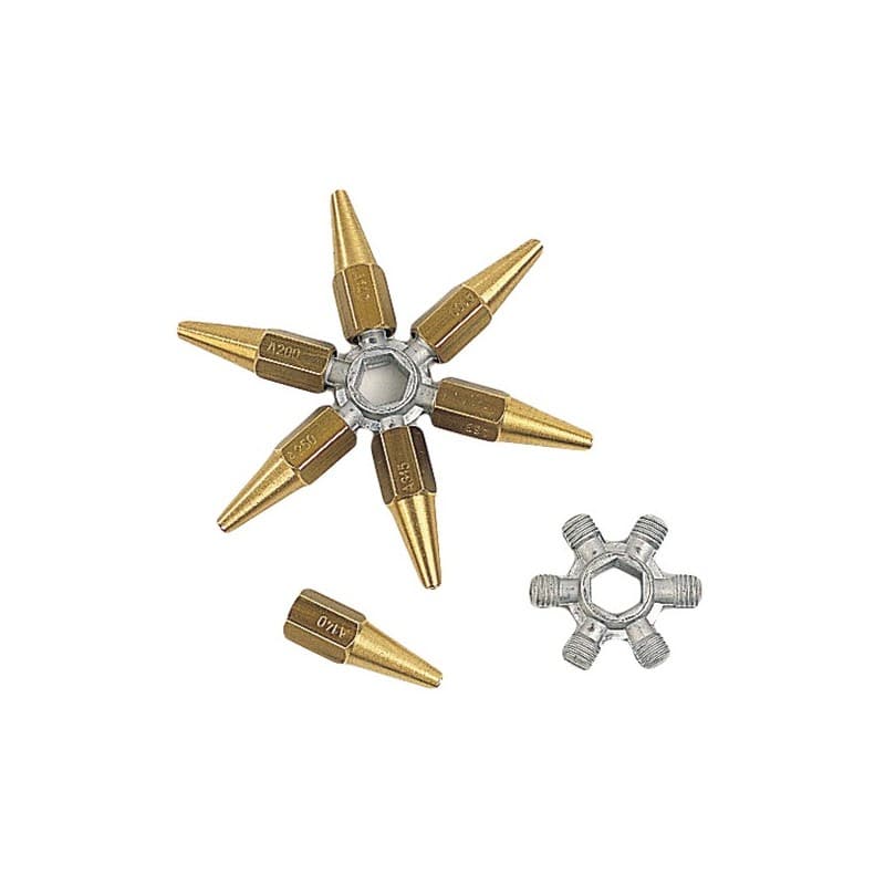 Buses chalumeau ensemble clé n°0 avec 7 buses standard 1 pièce(s) - tls toute la soudure