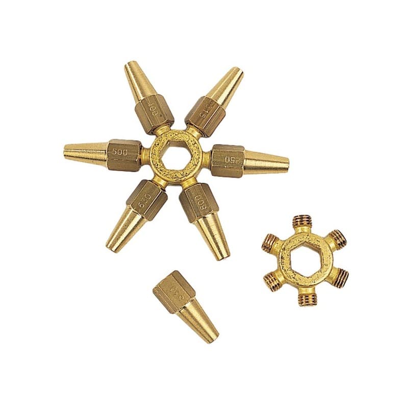 Buses chalumeau ensemble clé n°1 avec 7 buses laiton 1 pièce(s) - tls toute la soudure