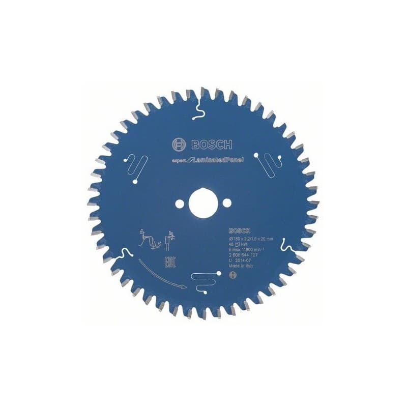 Lames de scie circulaire expert lamine lame de scie circulaire expert lamine 160x20x2.2/1.6x 48 bois 20 mm 1 pièce(s) 160 mm 48 1.6 mm 2.2 mm - bosch