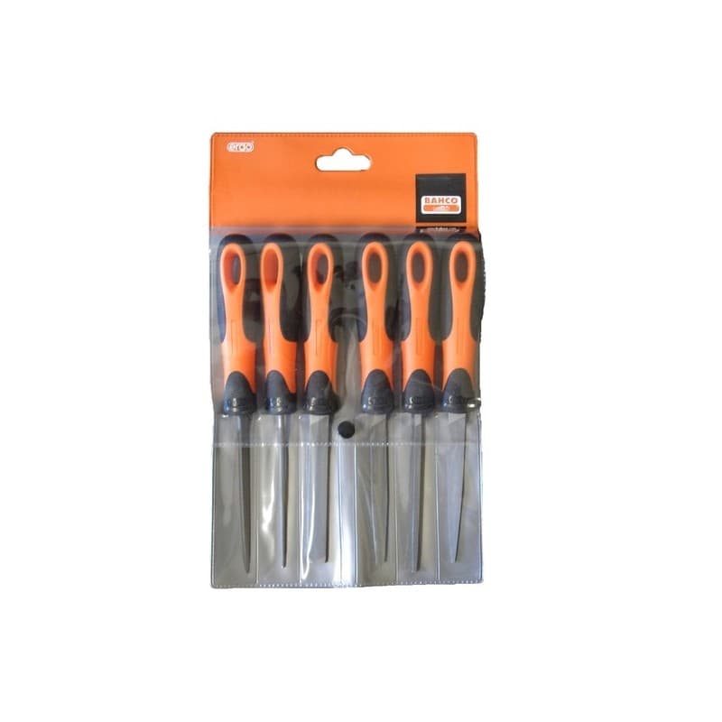 Jeu de limes manche ergonomique jeu de limes manche ergonomique 1 jeu(x) de 6 pièce(s) - bahco outillage