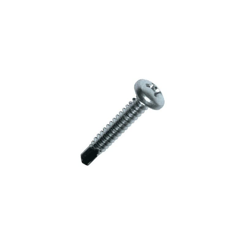 Vis autoperceuse pour métal - tête cylindrique à empreinte philips tête cylindrique (c) 3.5 mm 10 mm din 7504 assemblage metallique philips (h) alumin