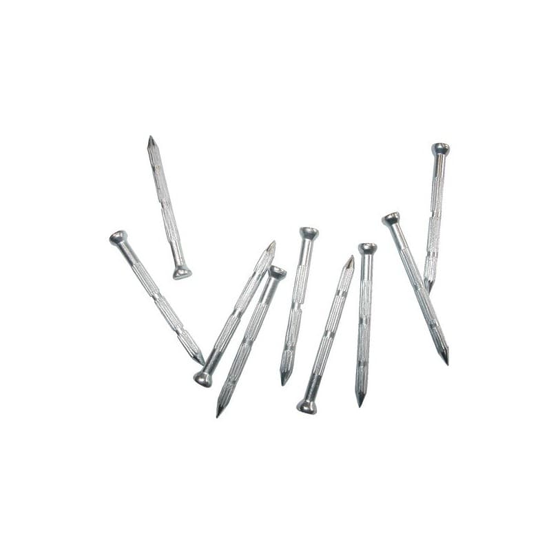 Pointes bĂ©ton striĂ©es - tĂȘte conique - acier zinguĂ© pointes bĂ©ton striĂ©es Ăž 3,5 x 30 mm 30 mm 3,5 mm acier Ă©lectrozinguĂ© 3.5 mm striĂ©e conique bĂ©ton c