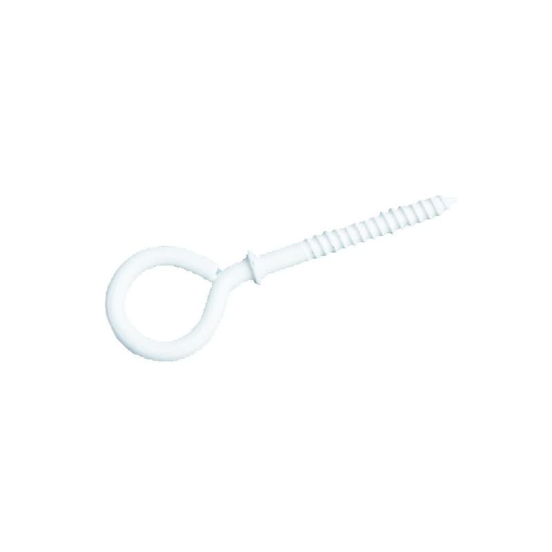 Piton à vis - acier plastifié blanc piton à vis ø 2,5 x 10 mm - rislanisé blanc 1 sachet(s) de 15 pièce(s) - vynex