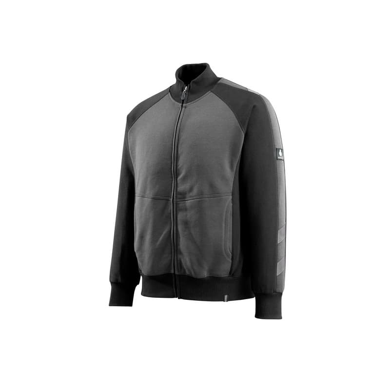 Sweat zippé amberg sweat zippé amberg gris/noir ts s 300 - 400 g entre 1 et 3 coton / polyester sweat 1 pièce(s) gris, noir - mascot