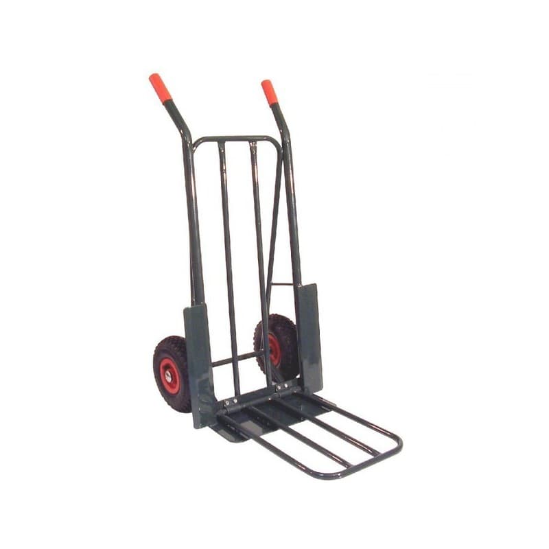 Diable multitaches 250 kg 250 kg diable multitaches 250 kg 18 mm 43 mm 1 pièce(s) universel repliable acier pneumatique - altrad saint denis