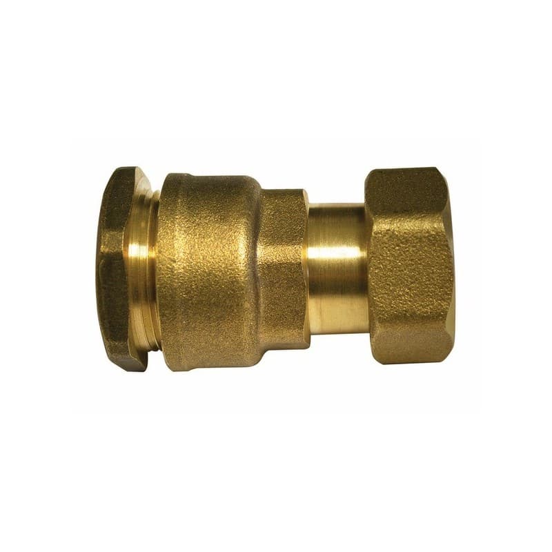 Raccords compteur laiton pour tube polyéthylène (pe) raccord compteur droit femelle 20x27 / ø 25 mm - laiton 1 pièce(s) laiton 20/27 (3/4") femelle -