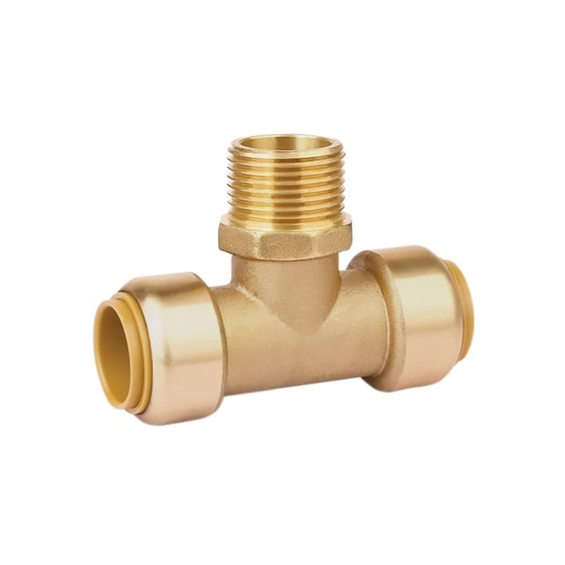 Té mâle - toutub té mâle ø16 / 15x21 - toutub 1 pièce(s) laiton 15/21 (1/2") mâle - boutte