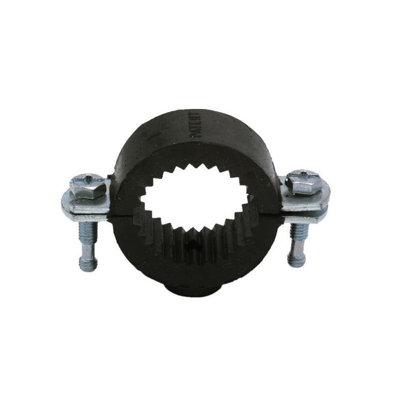 Colliers série lourde - double embase isophonique m8 collier série lourde hp m8 pour tube ø 15x21 mm 1 boîte(s) de 100 pièce(s) acier zingué 20 mm col