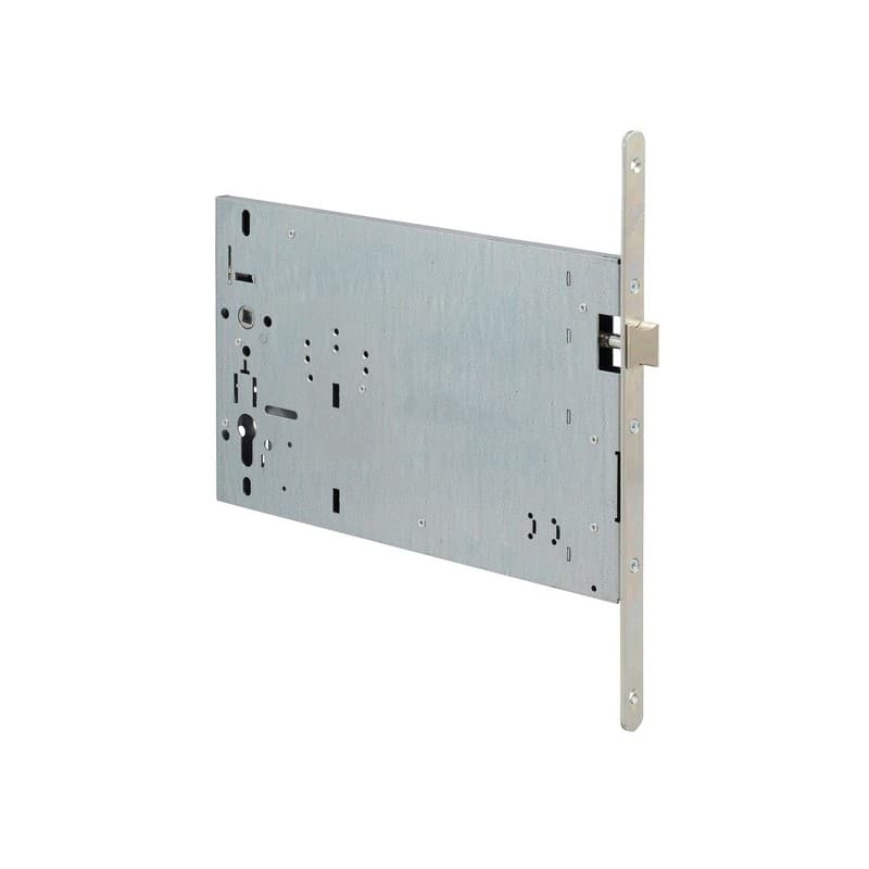 Serrures à larder pmr centr'axe axe 120/300 serrures pmr à larder centr'axe 1 point 1/2 tour 70 mm pêne dormant 1/2 tour monopoint 300 mm 1 pièce(s) -