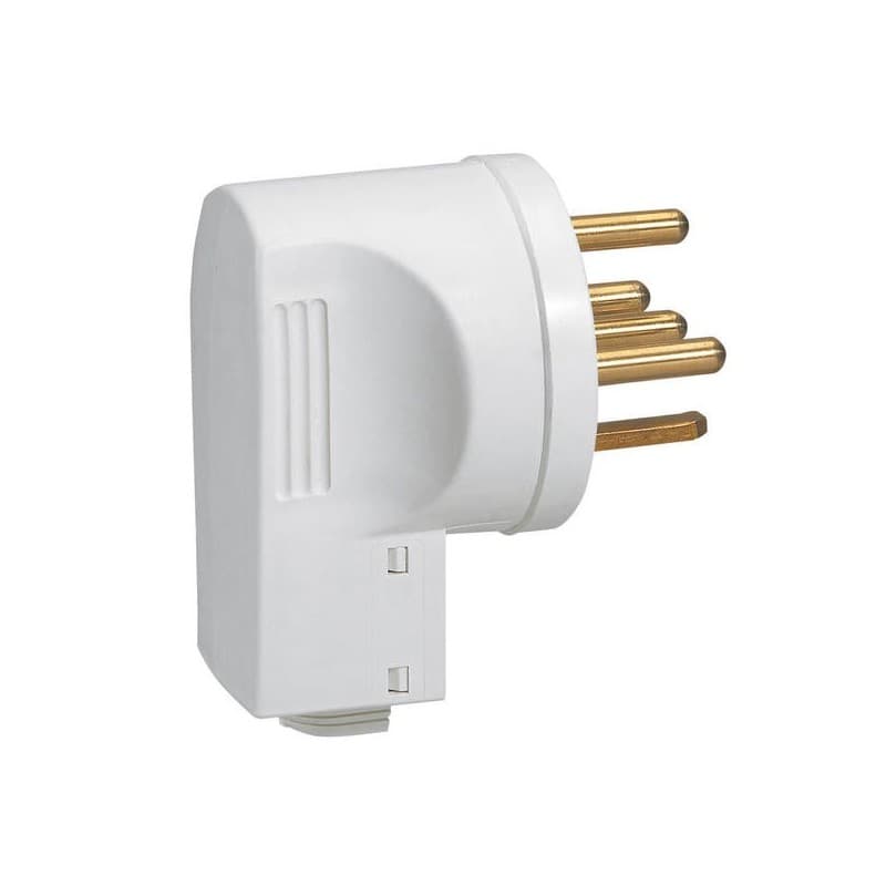 Fiches mâles 20 a plexo fiche mâle 20 a plexo 3p+n+t sortie latérale 1 pièce(s) mâle 250 v 20 a 3p+n+t - legrand snc