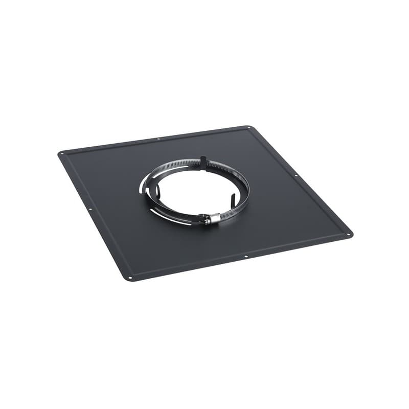 Plaques de propreté noire 400 x 400 mm plaque de propreté 400 x 400 noire ø 180 mm 1 pièce(s) - tolerie emaillee nantaise