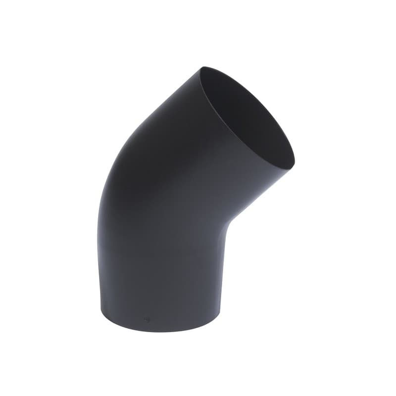 Coudes émail noir mat coude sanpli br45° mat ø 125 mm 1 pièce(s) - tolerie emaillee nantaise