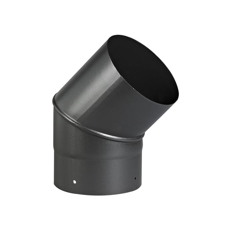 Coudes émail noir mat coude sanpli br45° mat ø 139 mm 1 pièce(s) - tolerie emaillee nantaise