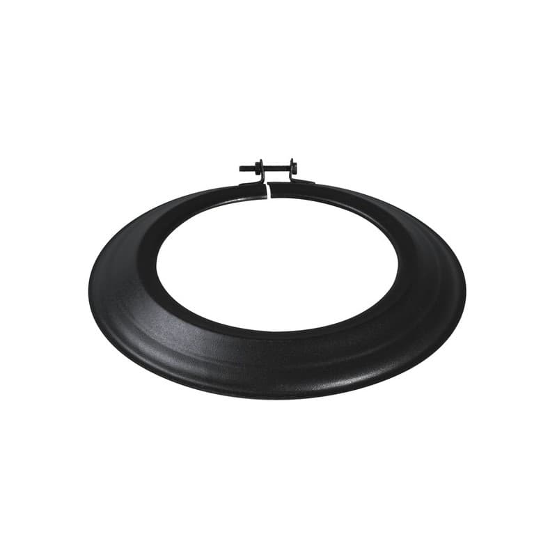 Rosaces émail noir mat rosace noir mat ø 150 mm 1 pièce(s) - tolerie emaillee nantaise