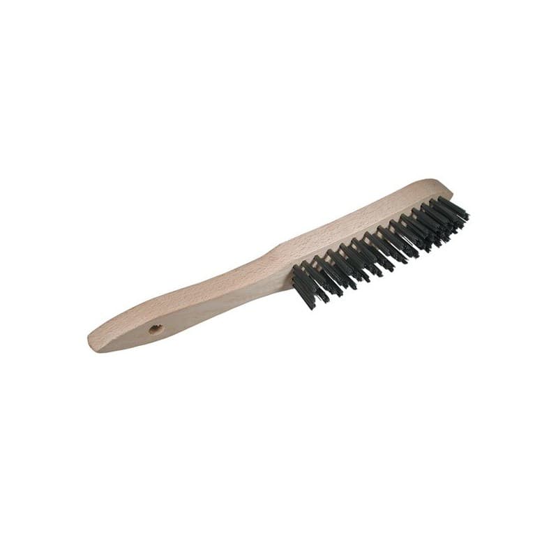 Brosse à main manche bois brosse à main manche bois inox ondulé 0,30 mm 1 pièce(s) - osborn