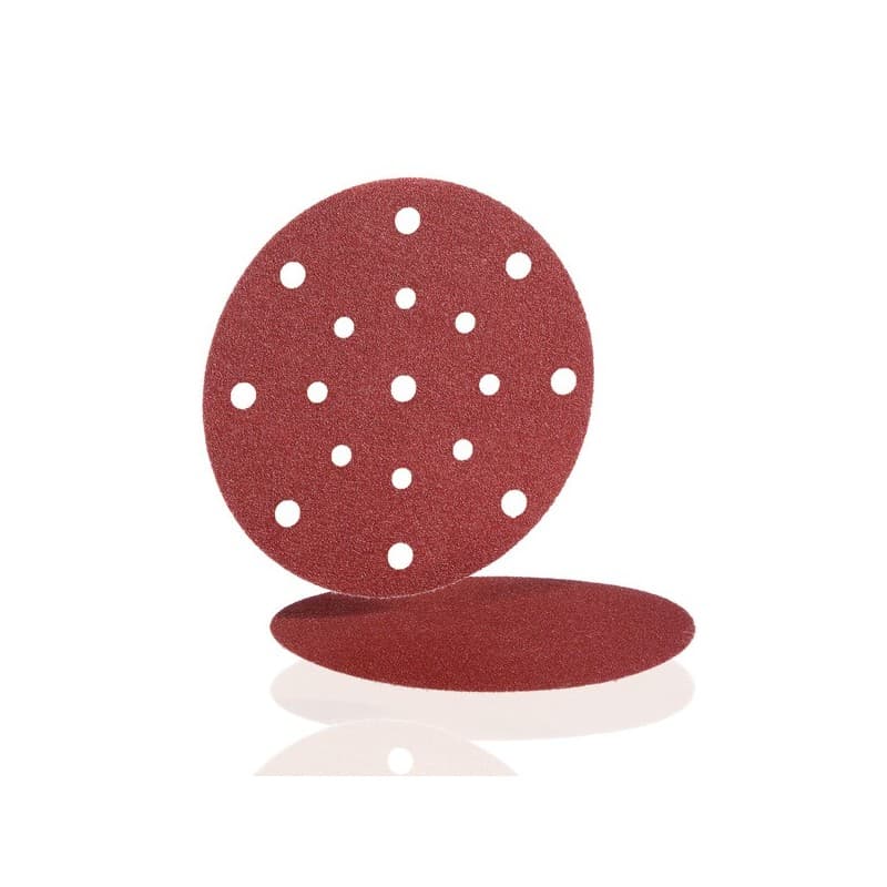 Disques papier vc153 auto-agrippants 17 trous disques papier vc153 ø 150 17 trous g100 100 oxyde d'aluminium 150 mm 17 1 boîte(s) de 100 pièce(s) - he