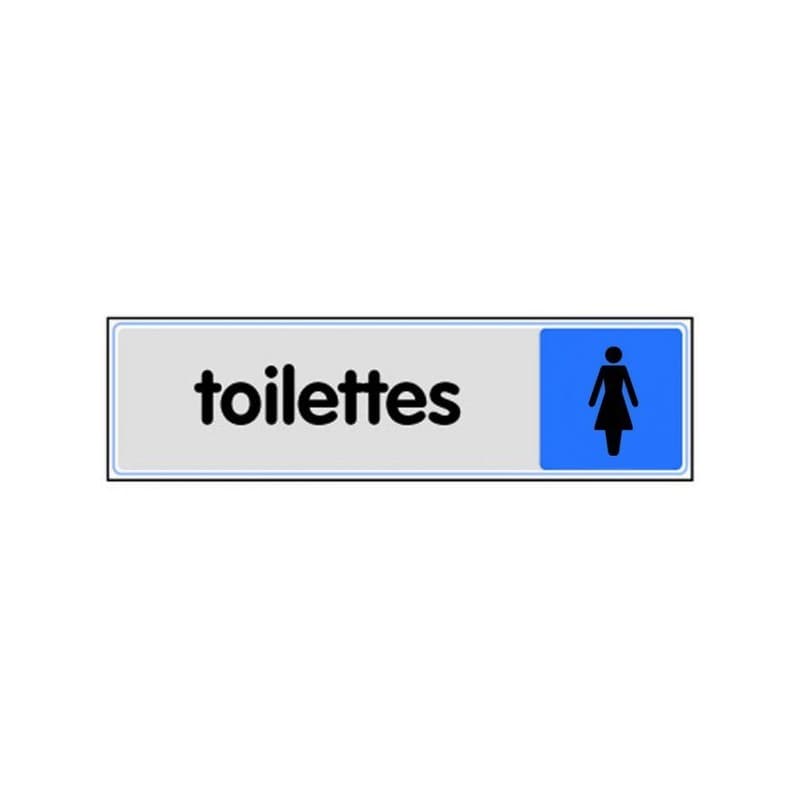 Plaquettes signalétiques plaquette signalétique - toilettes femmes (logo) 1 pièce(s) - novap
