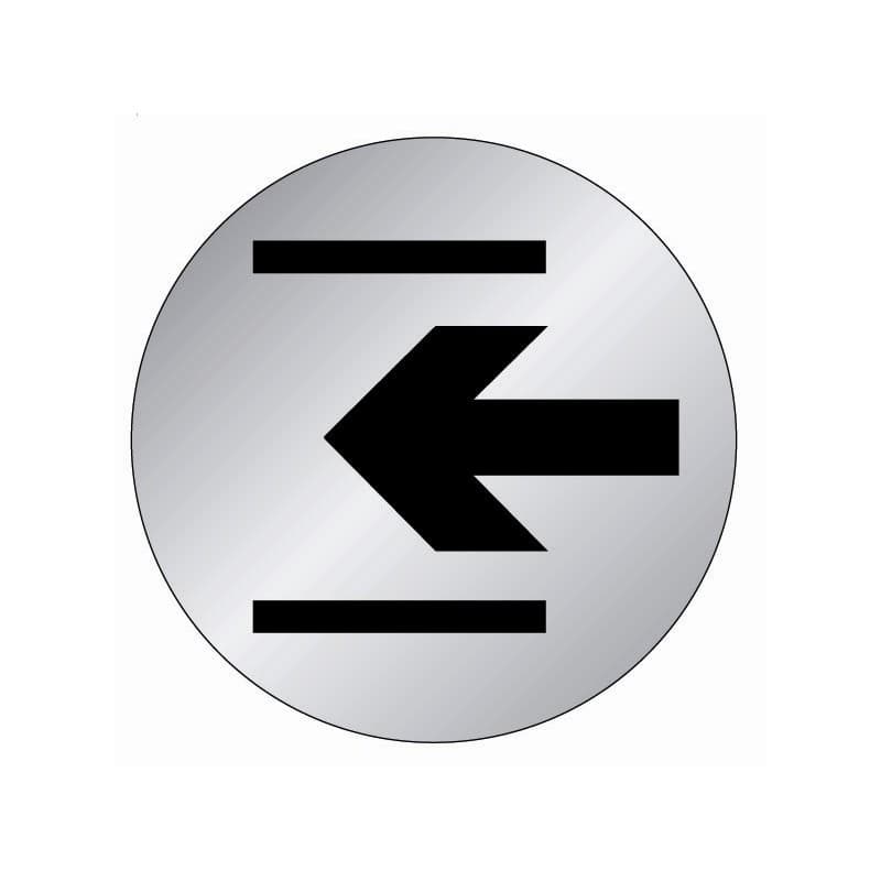 Plaques rondes aluminium plaque ronde alu - entrée (flèche) 1 pièce(s) - novap