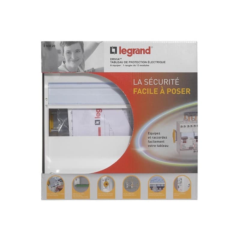 Coffret modulaire vide - tableau électrique coffret modulaire nu 1 rangée 13 modules 1 pièce(s) - legrand snc