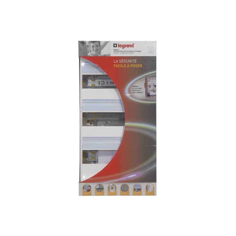 Coffret modulaire vide - tableau électrique coffret modulaire nu 3 rangées 13 modules 1 pièce(s) - legrand snc