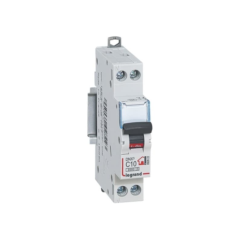 Disjoncteur phase et neutre disjoncteur phase + neutre 10 a vis/vis 1 pièce(s) - legrand snc