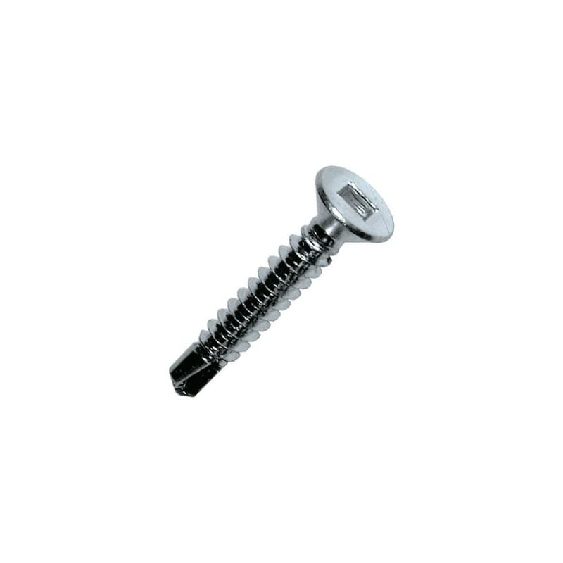 Vis autoperceuse pour métal - tête fraisée à empreinte carrée tête fraisée (tf) 38 mm assemblage metallique carrée din 7504 o 3.9 mm aluminium, métal,