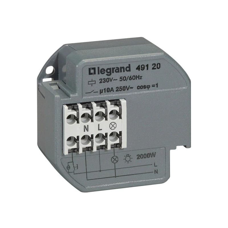 Télérupteur unipolaire télérupteur unipolaire silencieux 10 a à encastrer 1 pièce(s) - legrand snc