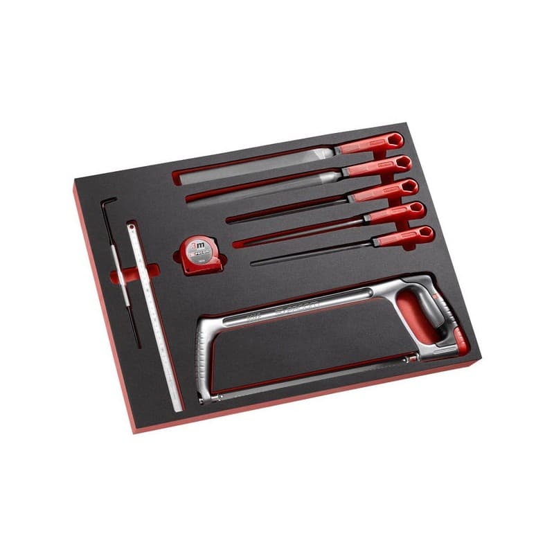 Module mousse scie mesure et limes module mousse scie mesure et limes 1 jeu(x) de 9 pièce(s) module 9 - facom