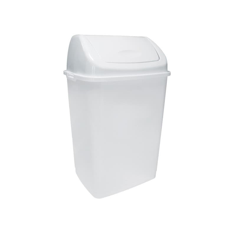 Poubelles à couvercle blanc poubelle à couvercle basculant blanc 10 l blanc 1 pièce(s) 10 litre(s) à couvercle - sn rossignol