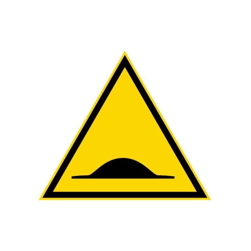 Panneaux triangle d'avertissement dangers panneau - attention ralentisseur 1 paquet(s) de 5 pièce(s) - novap