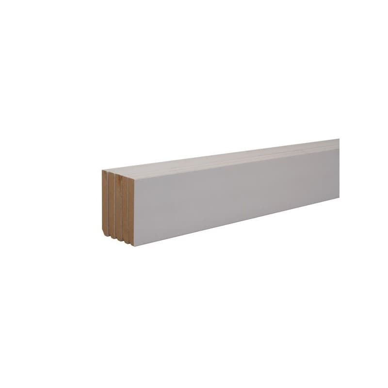 Plinthes arrondies et vives mdf lot de plinthes arêtes vives mdf prépeint 2 m - 10 / 100 1 lot(s) de 5 barre(s) - sotrinbois