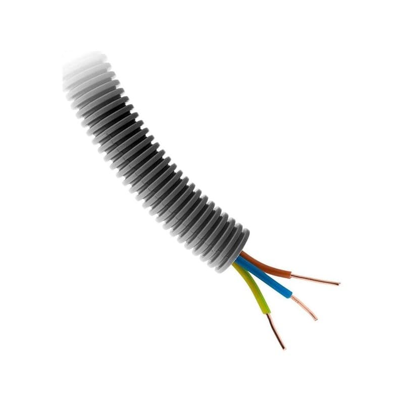 Gaine icta - préfilée 1 rouleau(x) de 25 mètre(s) linéaire gaine icta préfilée 3x2.5 ø 20 - debflex