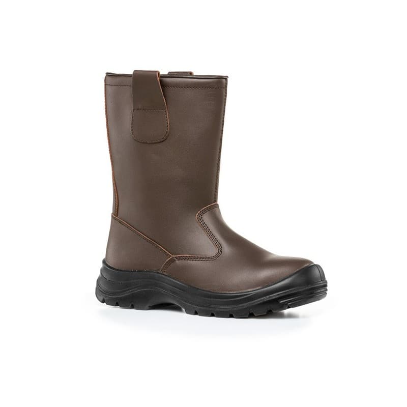 Bottes de sécurité fourrées patagonite bottes de sécurité fourrées patagonite t46 cuir 46 pu double densité acier sans insert ci - isolation contre le