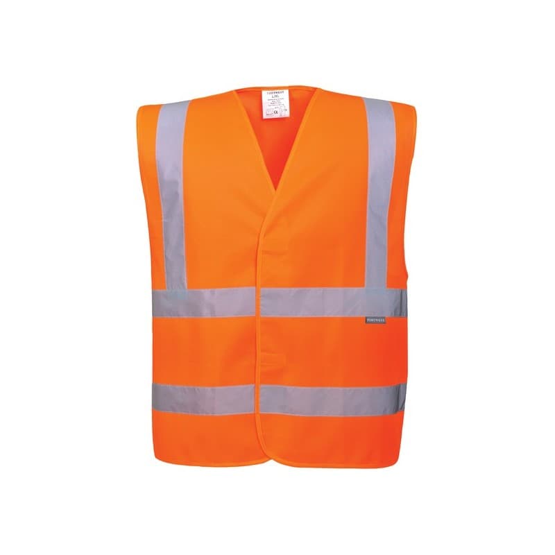 Gilet baudrier double ceinture gilet baudrier double ceinture orange tl/xl gilet l 100 - 200 g polyester 0 1 pièce(s) classe 2 - portwest