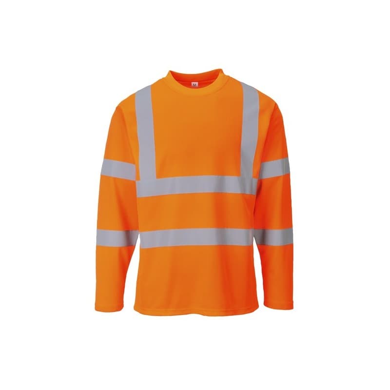 Tee-shirts manches longues tee-shirt manches longues orange txl xl 100 - 200 g polyester t-shirt 0 1 pièce(s) classe 3 - portwest