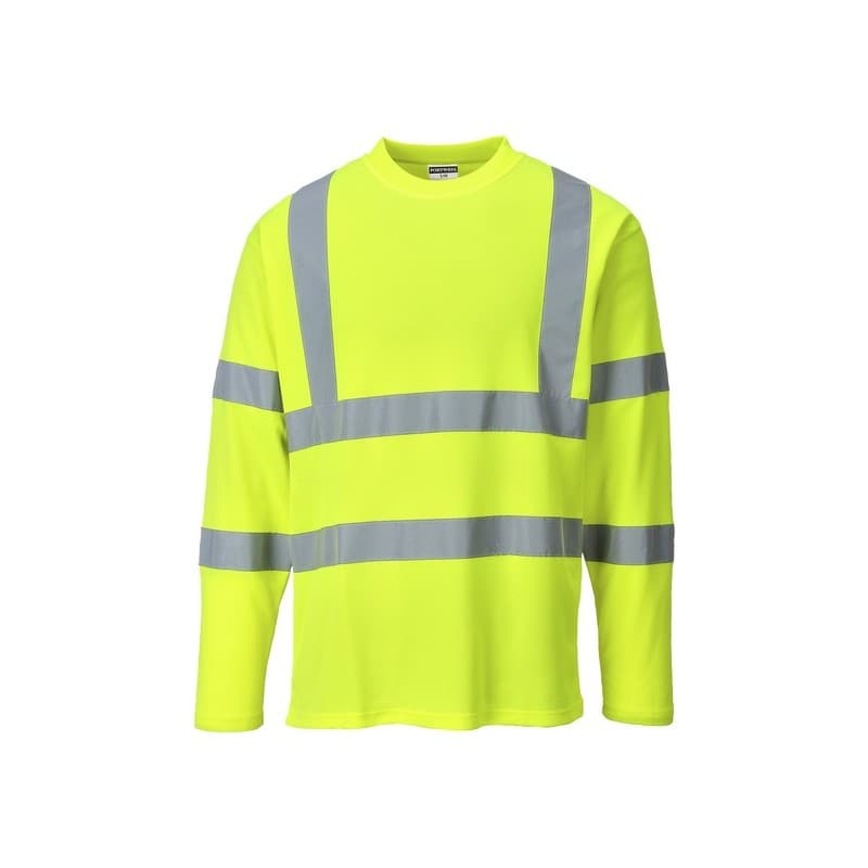 Tee-shirts manches longues tee-shirt manches longues jaune tm m 100 - 200 g polyester t-shirt 0 1 pièce(s) classe 3 - portwest