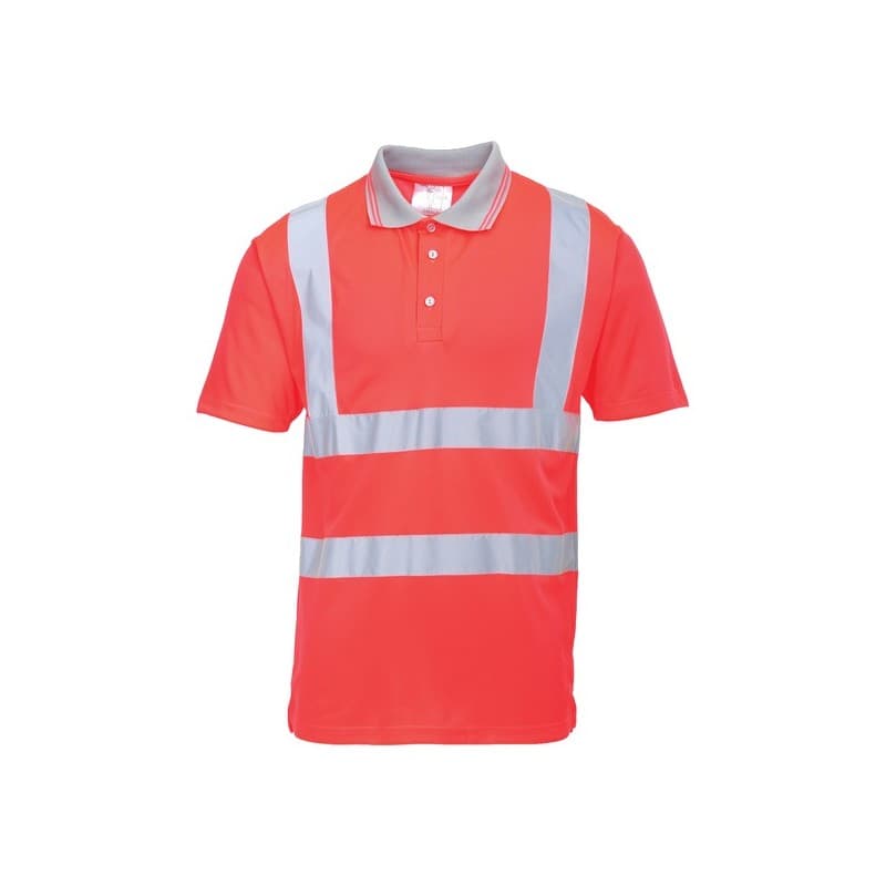 Polos manches courtes polo manches courtes rouge t2xl 2xl 100 - 200 g polyester rouge polo 0 1 pièce(s) classe 2 - portwest