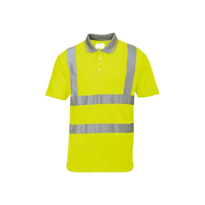 Polos manches courtes polo manches courtes jaune t3xl 3xl 100 - 200 g polyester polo 0 1 pièce(s) classe 2 - portwest