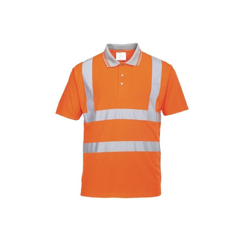 Polos manches courtes polo manches courtes orange txl xl 100 - 200 g polyester orange polo 0 1 pièce(s) classe 2 - portwest