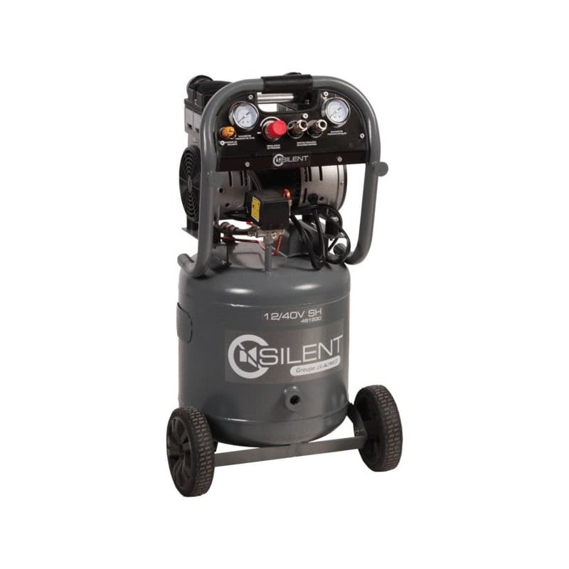 Compresseur mobile silencieux 40l - 8 m³/h 36.5 kg 1 pièce(s) compresseur mobile silencieux 40l - 8 m³/h 8 bar 1.5 cv 40 litre(s) 65 dba mobile 8 m³/m