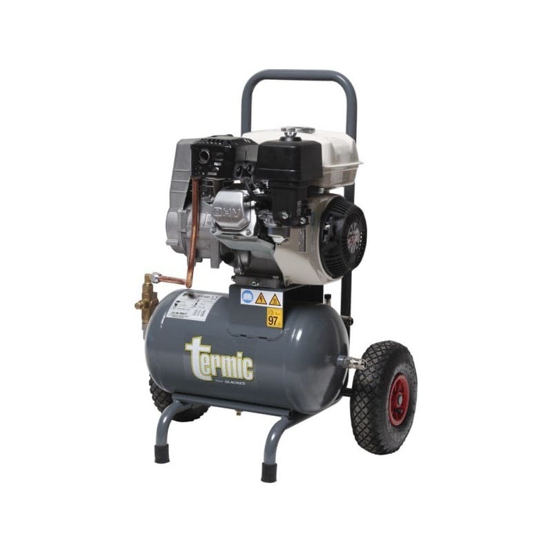 Compresseur thermique de chantier 20l - 17m³/h 97 dba compresseur thermique de chantier 20l - 17m³/h 39 kg 1 pièce(s) 10 bar 4.8 cv 20 litre(s) mobile
